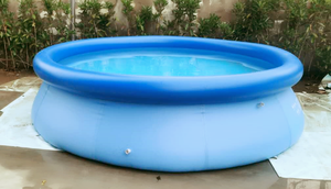 Piscina Familiar Prefabricada <span class=keywords><strong>de</strong></span> PVC, Redonda, Inflable, Azul Claro, Sobre el Suelo, Fácil <span class=keywords><strong>de</strong></span> Instalar - Product Image 6