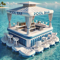Bar gonflable avec sièges pour fête Pub House Blow up Pool Bar gonflable