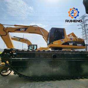 Escavatore Anfibio Usato Caterpillar CAT 320CL 320 ad Alte Prestazioni con Braccio Esteso da 18m per Palude, Mezzo Pesante - Product Image 5