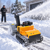 Souffleuse à neige sur chenilles certifiée CE EPA 1080 mm, moteur à essence, télécommandée, pour le nettoyage de la neige
