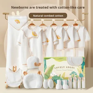 Conjunto de regalo de ropa de algodón puro <span class=keywords><strong>para</strong></span> recién <span class=keywords><strong>nacidos</strong></span>, colección de bebé de luna llena <span class=keywords><strong>para</strong></span> Clase de verano, caja de regalo de ropa de bebé <span class=keywords><strong>para</strong></span> reuniones - Product Image 2