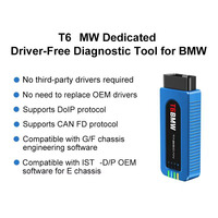 Tabscan T6 para BMW, Herramienta de Diagnóstico Automotriz OBDII, Herramienta de Programación WIFI, Compatible con DOIP CANFD, Diagnóstico OBD2 sin Controlador