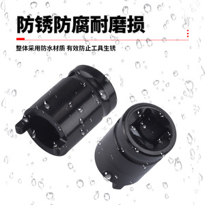 Angle Grinder Socket Tool 1/2 In Hex Black Oxide Industrial Automotive Repair - Product Image 1