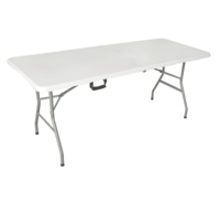 Nouvelle arrivée expédition rapide ensemble de table à manger pliante en plastique de 6 pieds facile à plier