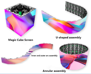 500x500mm Outdoor Giant Stage Hintergrund LED Videowand P2.6 P2.9 P3.91 P4.81 Nahtloses Spleißen Miet-LED-Anzeige bildschirm - Product Image 5