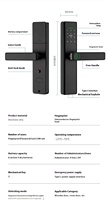 Stockage de données en nuage connecté en WiFi Serrure intelligente de poignée de porte Système de gestion des fabricants de portes en bois à usage intensif Carte d'hôtel Lockly
