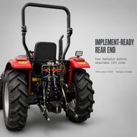 Traktor Pertanian dengan Sistem Tiga Titik, Mesin Diesel, dan Gearbox Multi-Kecepatan untuk Kelompok Pertanian Desa di Asia Selatan