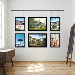 Wall Mount treo A3 A4 Acrylic khung đơn sắc bất động sản đại lý đèn nền publicidad quảng cáo affiche ánh sáng hiển thị <span class=keywords><strong>LED</strong></span> - Product Image 4
