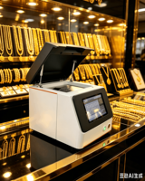Alat Uji Emas Perak EDX-B3N Spektrometer Sinar-X Benchtop Bersertifikasi CE Detektor Si-Pin AS Daya HV 50kv Layar 10.1 Inci