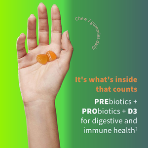 Gommose Probiotiche OEM 10 Miliardi di CFU con Prebiotici e Vitamina D3 Gusto Arancia per la Salute Digestiva e il Supporto Immunitario - Product Image 3
