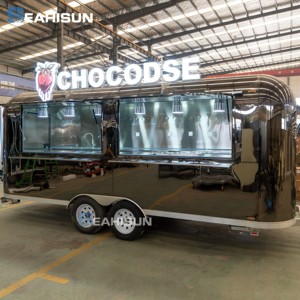 Camion de restauration rapide mobile en acier inoxydable, entièrement équipé, pour la vente de burgers glacés personnalisés aux États-Unis et en Allemagne - Product Image 1