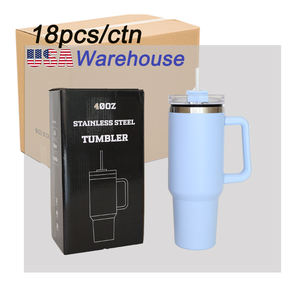 En stock – Mug de voyage en acier inoxydable 40 oz avec poignée et couvercle, vierges pour sublimation personnalisée – Entrepôt américain - Product Image 6