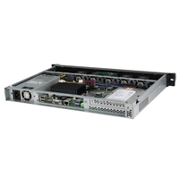 Boîtiers de serveur informatique NAS personnalisés Itx 1U 19 pouces 300 mm de profondeur pour montage en rack d'entreprise, châssis vide avec 4 ventilateurs