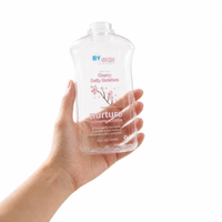 Étiquette personnalisée transparente en PET pour flacon de soin de la peau, autocollant transparent pour lotion corporelle, étiquette d'emballage cosmétique