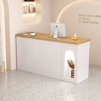 Comptoir d'accueil de qualité commerciale pour supermarchés, hôtels et immeubles de bureaux, design moderne avec personnalisation des couleurs