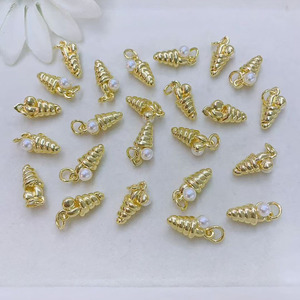 Js1853 Nhỏ Nhỏ Ngọc Trai Vỏ Sò Seashell Charms Vàng Nhỏ Sao Biển Vỏ Sò Sò Vỏ Rùa Đại Dương Charms - Product Image 5