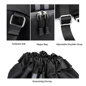 Sac de basketball haut de gamme 32x47cm OEM ODM avec séparation sec/humide, sac de sport à cordon pour activités extérieures et volleyball - Product Image 5