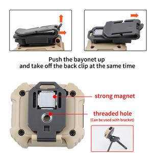 Lampe frontale rechargeable Qimai 2000 mAh, éclairage de travail LED, réglable multi-angles, avec clip pour casquette et affichage numérique - Product Image 4
