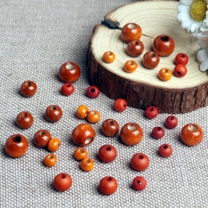 Perles en bois élégantes et exquises, perles rondes mélangées pour la fabrication de bijoux DIY, accessoires artisanaux - Product Image 1