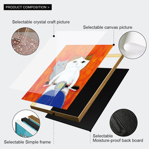 Venta al por mayor personalizado divertido gato HD impresión lienzo pintura pared arte decoración japonesa <span class=keywords><strong>dibujos</strong></span> <span class=keywords><strong>animados</strong></span> Animal pintura decoración del hogar - Product Image 4