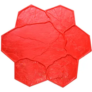 China Factory Sell Urethane Material Model G027 Flexible Random Stone Decorative Concrete Imprint Stamp