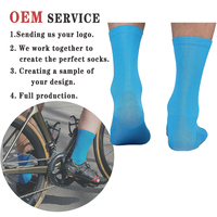 Chaussettes de cyclisme respirantes pour hommes et femmes, pour sports de plein air et course sur route