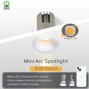 Светодиодный светильник LHWYLED, бестселлер, мягкий теплый белый, 110 лм/Вт, светодиодный светильник, встраиваемый свет, лампа 18 Вт, 20 Вт, черный, белый - Product Image 2