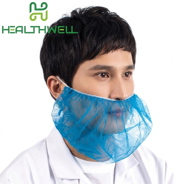 Disposable PP Non Woven Beard Cover Food Industry Clean Room Kitchen Processing Plant Hygiene Protection