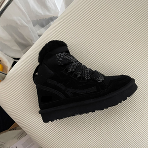 OEM <b>Sheepskin</b> Casual Sneakers Lightweight Ankle <b>Boots</b> for <b>Women</b> Daily Comfort Warm Winter Shoes Soft Feature - Product Image 6