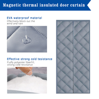 Vente en gros et au détail – Rideau de porte moderne d'extérieur pour l'hiver, chaud, coupe-vent, résistant à la chaleur, lavable, installation facile