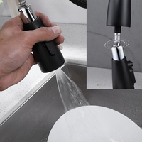 Keran Mixer Dapur Hitam Krom dan Matte Kualitas Tinggi dengan Penyemprot
