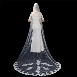 ROMANTIC Fashion Style Bridal Wedding Shining Stars Long 3m White Bride Veils