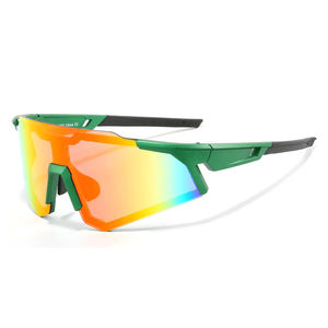 Logotipo personalizado Béisbol Correr A prueba de viento Unisex <span class=keywords><strong>Lentes</strong></span> De Sol PC OEM UV400 Bicicleta Ciclismo Gafas Deportes Gafas De Sol para al aire libre - Product Image 1