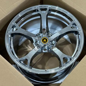 Jantes forgées sur mesure Jiangzao 1 pièce pour 350z 370z, finition <span class=keywords><strong>chrome</strong></span> argenté V1, compatibles G37 Q50 - Product Image 1