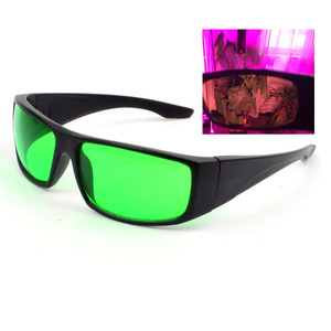 Gafas de seguridad láser de marco completo con lentes verdes de policarbonato para protección contra la luz de cultivo de plantas - Product Image 2