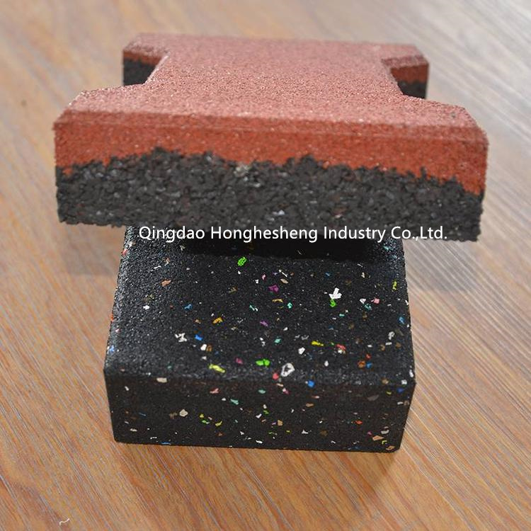 cross pattern rubber tile teflon mold dog bone mould interlocking rubber mat mold for Rubber Tile Heating