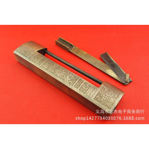 Cast Bronze Furniture <b>Lock</b> 160mm Length 100mm Spacing Horizontal Opening Traditional Style For Mahogany Door Use - Product Image 2