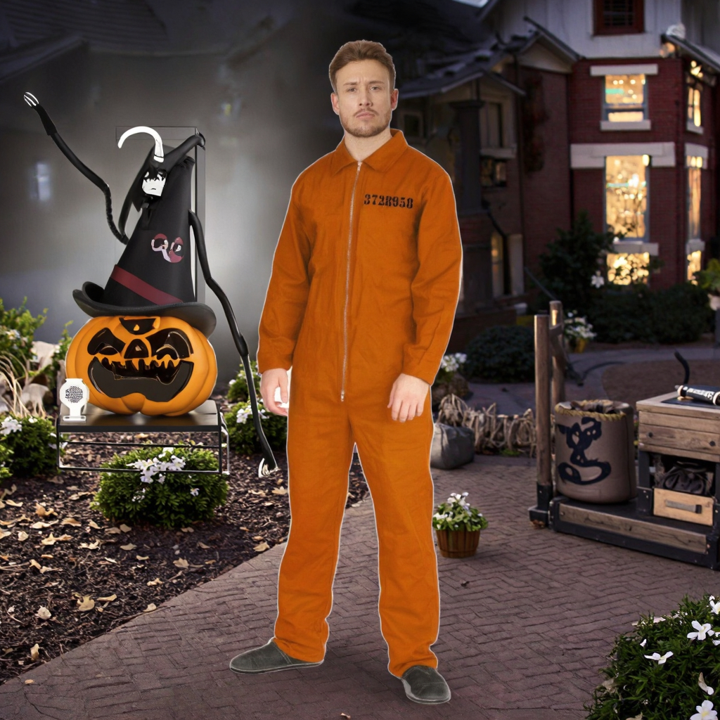 Adult Costume Orange Prison Jumpsuit For Sale Buy Men's Prison