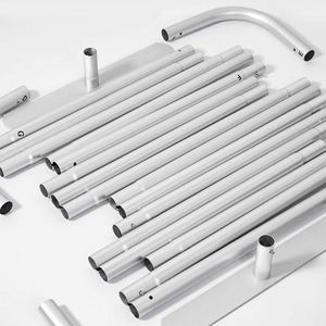 Custom Portable Tradeshow Display Booth <b>Stand</b> <b>Backdrop</b> 10ft 250GSM Polyester Tension Fabric Waterproof UV Resistant - Product Image 3