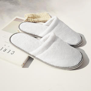 Лидер продаж индивидуальный логотип закрытым носком белые Hotel Бытовая одноразовые Тапочки - Product Image 4