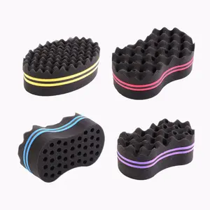 Hot Sale Magic Twist Hair Curl Sponge Wave Twist Brush Two-Side Afro Curling Sponge For Black Men