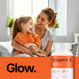 Vitamina E 1.000 UI per Porzione in Capsule Morbide, Testato da Terze Parti, Integratore Antiossidante per la Salute di Pelle, Cuore e Cervello, OEM ODM - Product Image 5