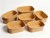 Vaisselle jetable personnalisable, biodégradable et compostable pour écoles et hôpitaux, bol à salade jetable, bols jetables