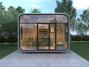 2025 Foshan <span class=keywords><strong>pas</strong></span> <span class=keywords><strong>cher</strong></span> prix nouveau Type Apple cabine <span class=keywords><strong>Plan</strong></span> préfabriqué chambre préfabriquée pods <span class=keywords><strong>de</strong></span> bureau hôtel cabines chalet dessin exportation Canada - Product Image 5