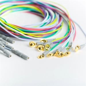 Elettrodo a tazza EEG rivestito in oro riutilizzabile Greentek per esami clinici EEG EP e PSG - Product Image 1