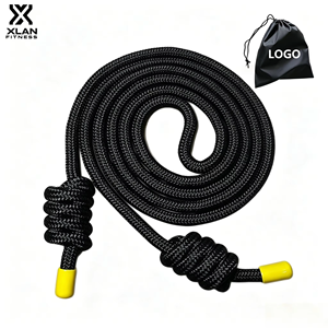 <span class=keywords><strong>Corde</strong></span> de Flow tressée réglable en nylon et polyester XLAN pour sports et exercices <span class=keywords><strong>a</strong></span>érobiques – Écologique, portable, tailles 10-18 mm - Product Image 1