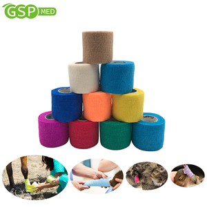 <span class=keywords><strong>Bandage</strong></span> cohésif non tissé 5cm Logo personnalisé <span class=keywords><strong>Bandage</strong></span> élastique médical sans latex 21 couleurs <span class=keywords><strong>Bandage</strong></span> auto-adhésif Support d'échantillon - Product Image 2