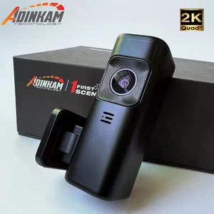 ADINKAMミニダッシュカム2K 1400P HDビデオレコーダーIPSスクリーン付き控えめな隠しDVR 24H駐車監視WIFI接続アプリ
