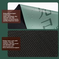 Tapis de yoga en caoutchouc naturel PU, directement de l'usine, absorbant la transpiration, antidérapant sur surfaces sèches et humides, tapis de fitness de qualité supérieure, Pilates à domicile