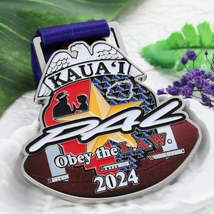 Medallas de Metal Personalizadas con Logotipo en 3D de Aleación de Zinc Esmaltadas para Maratones, Carreras <span class=keywords><strong>o</strong></span> Competiciones - Product Image 2
